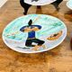 Magnificent set of 5 plates and 1 dish by Cesare Sartori for Sica.