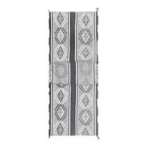 Tapis coureur kilim vintage turc fait main en laine et coton gris des années 1970 60x152