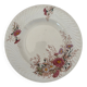 Old hollow plate, pink polychrome ironstone, KG Luneville model.