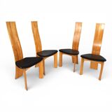 Tranekaer set of 4 Iris dining chairs by Bob van den Berghe, 1980