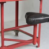 Red Tolix industrial style postal sorting locker