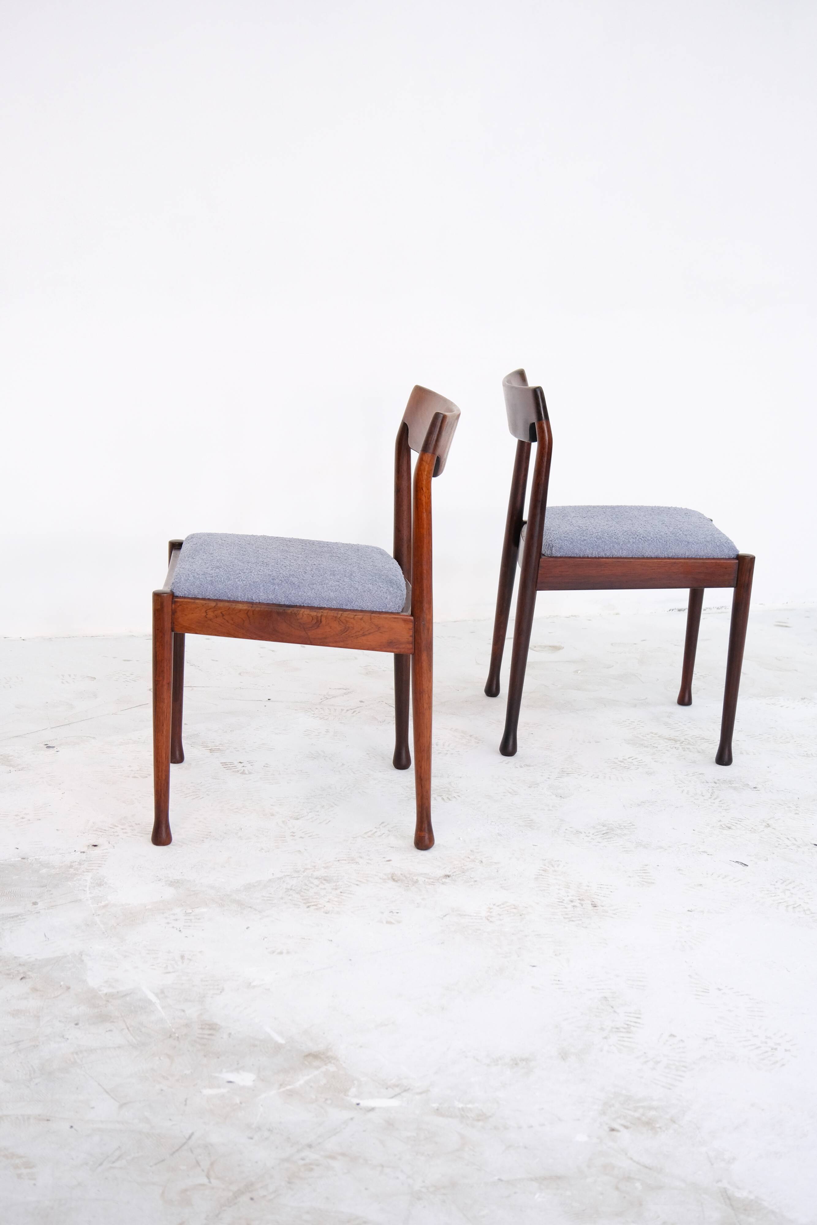 Mid Century Modern Dining Chairs, Set of 4, 1960's