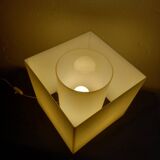 Table lamp white opaline plexi 80s