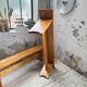 Paire de bancs en pin Charlotte Perriand Les arcs