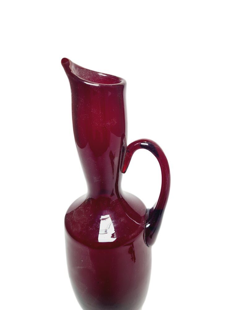 Postmodern jug by Zbigniew Horbowy for Sudety Glassworks, Poland, 1970s
