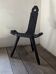 Burnt wood tripod