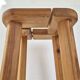 Vintage 1950s stool in pine by Olof Ottelin