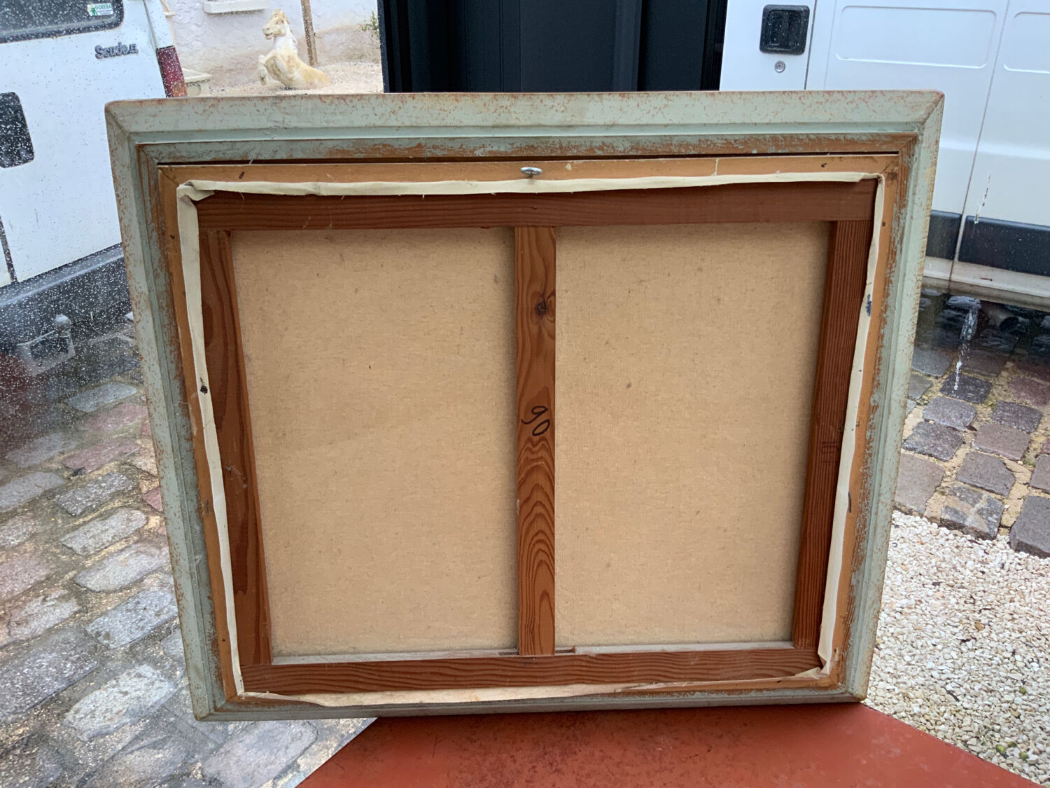 Painting oil on canvas sign waly