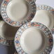 Set of 6 hollow plates Badonvillers chavillé vintage