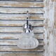 Wall light mounted Lantern old, glass and chrome