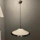 Italian Black and White Light Pendant in Murano Glass