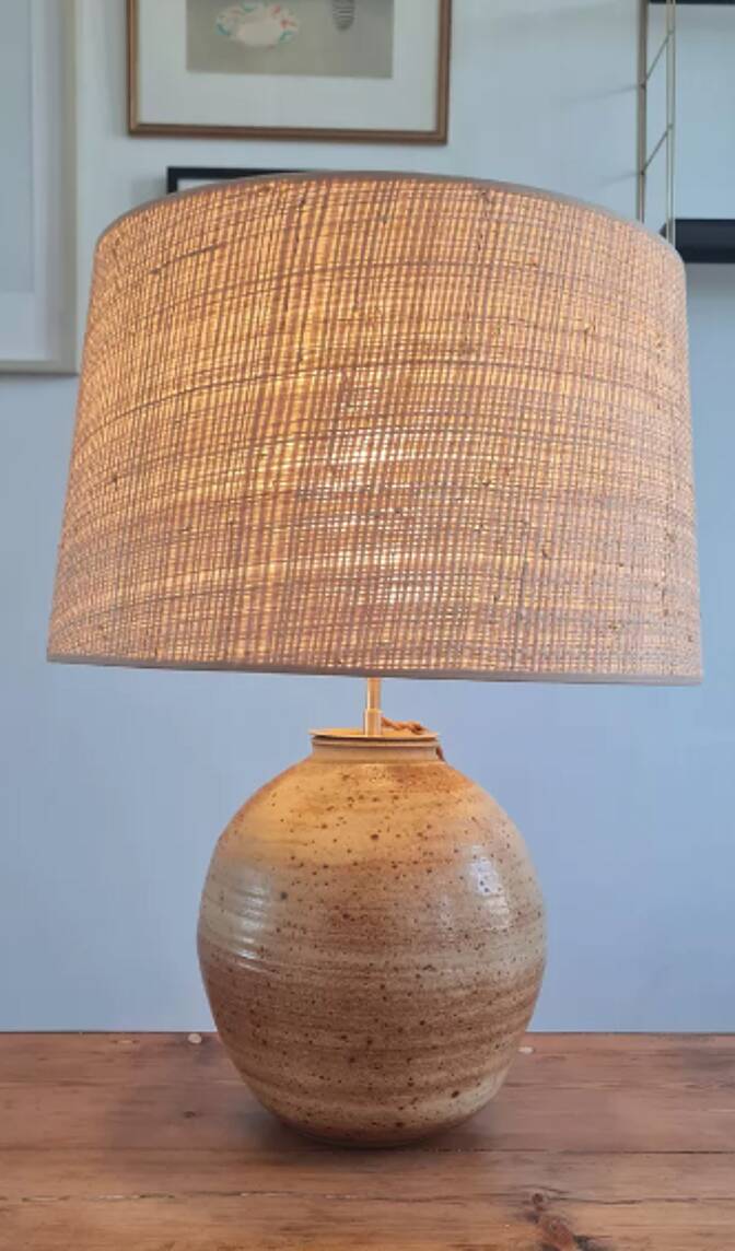 Sandstone lamp circa 1950