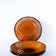 Set of 4 glazed ceramic deep plates, Longchamp, 1960