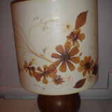 1970 Vintage lamp, ball tour, blinds wooden real flowers