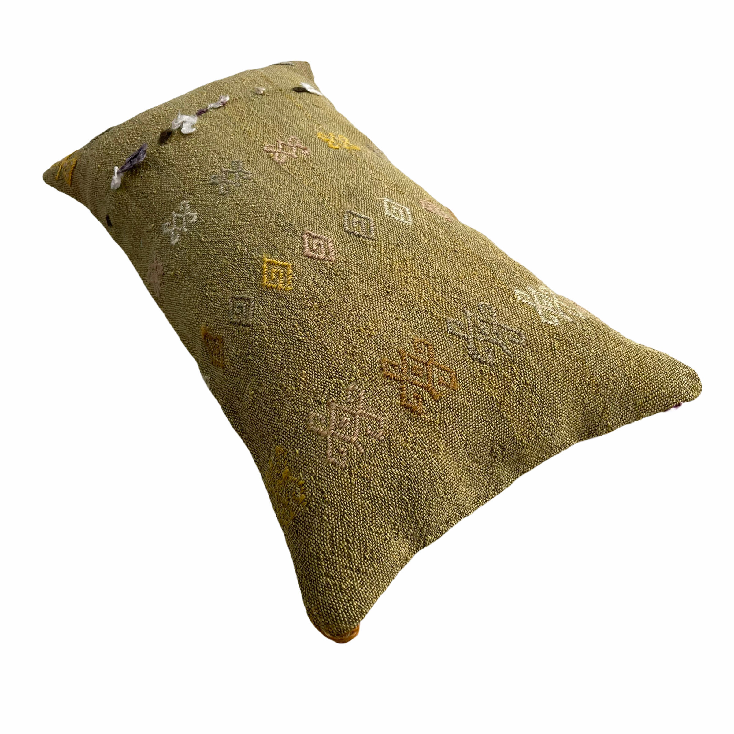 Vintage turkish kilim cushion cover, 30 x 60 cm