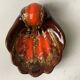 Ceramic leaf-shaped pocket emptier signed Vallauris – Vintage