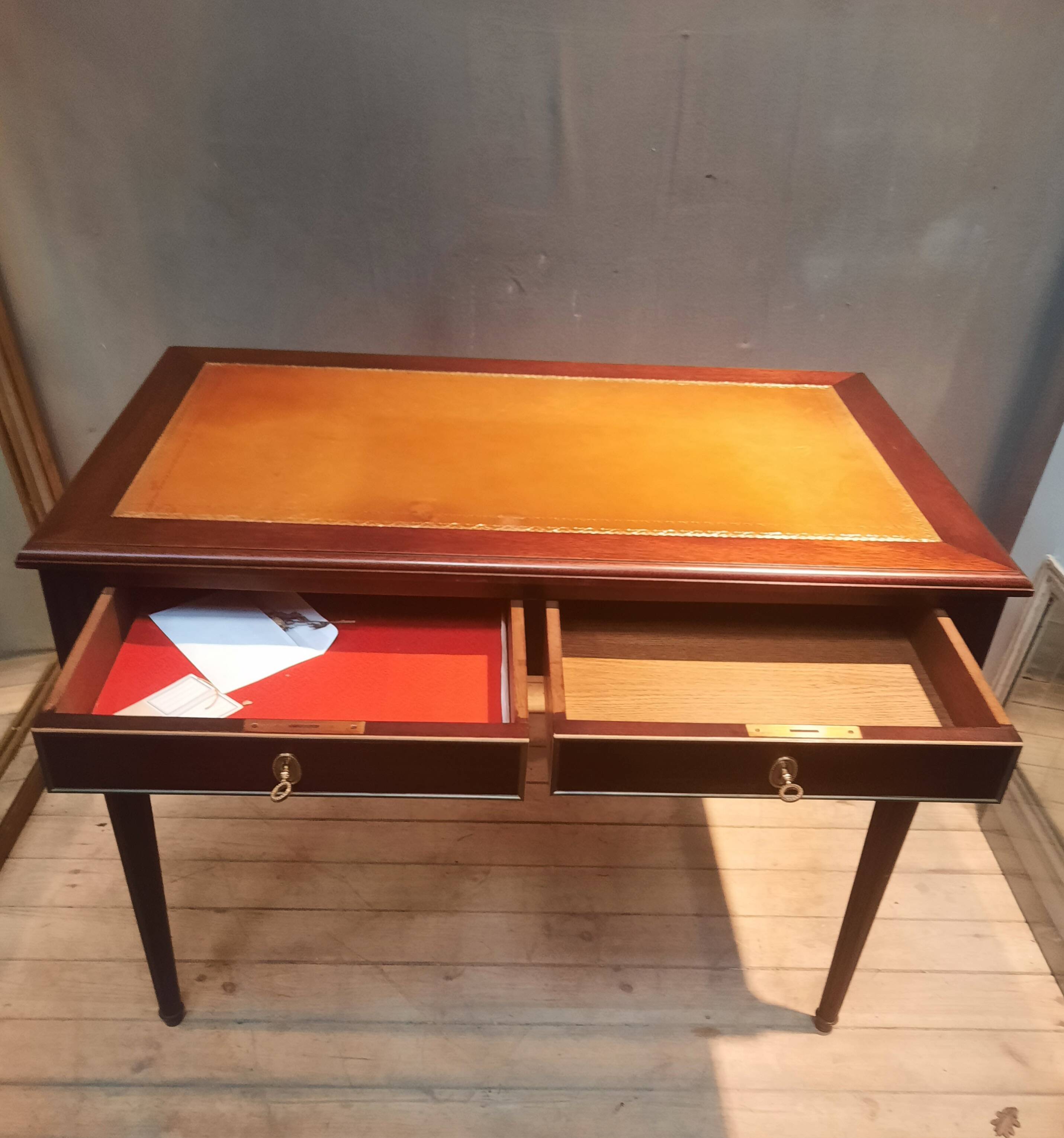 Louis XVI style bureau plat
