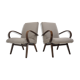 1960s pair of Ton/Thonet beech armchairs, czechoslovakia
