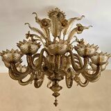 Large Murano glass chandelier – 12 lights – early 20th century