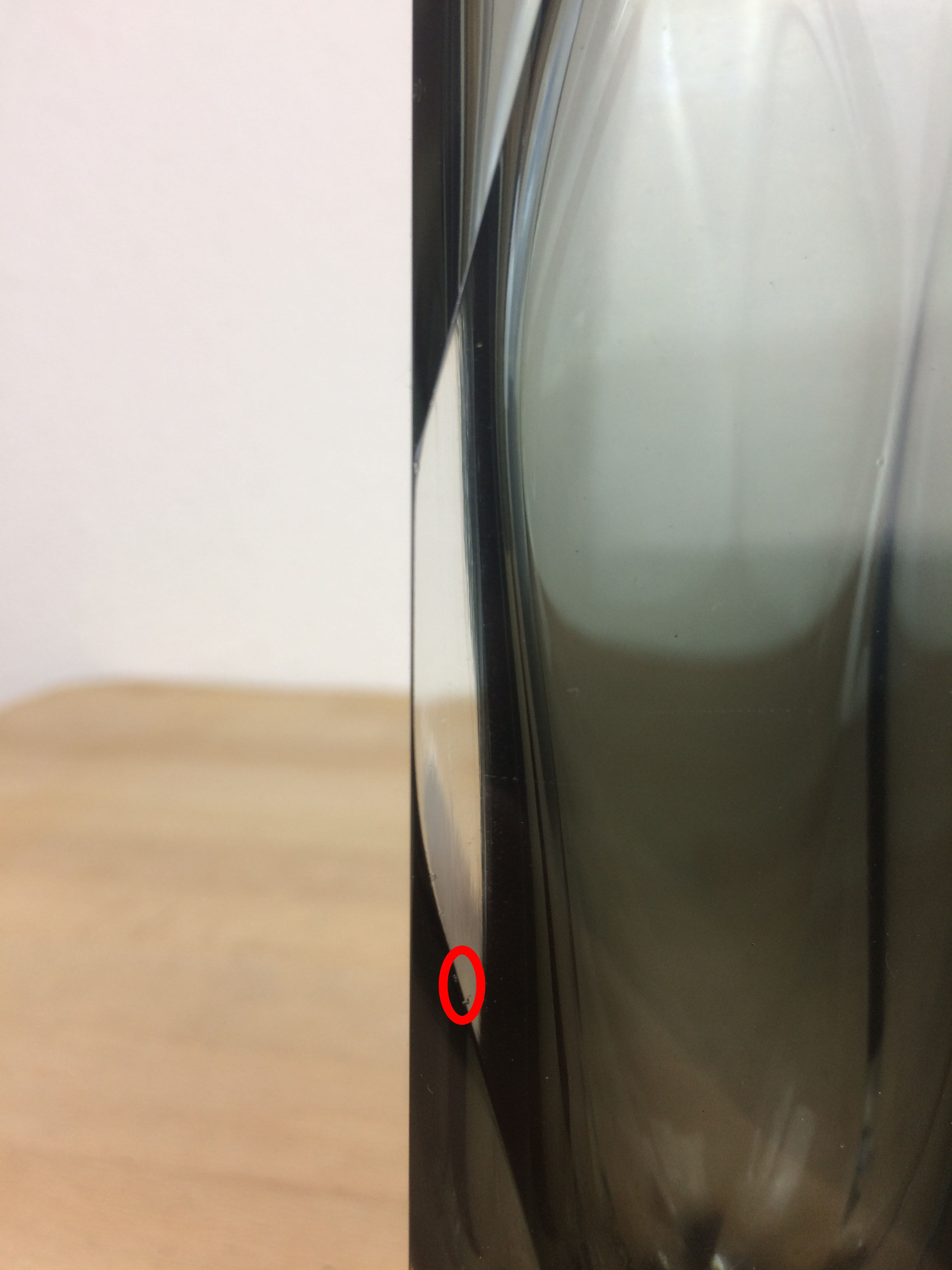 Vase Sommerso smoked glass soliflore, Murano