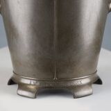 Art Nouveau stamped Tin Wine or Champagne Cooler, Belgium, 1906