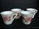 Tasses vintage à la rose