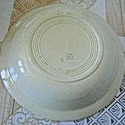 Flat hollow round old earthenware hbcm model queen 28.5 cm