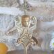 Antique brass coat hook