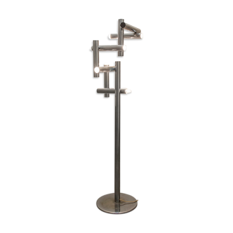 Steel lamp with 17 lights by Reggiani Italia Anni '70