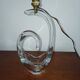 Antique lamp base in Schneider France crystal.