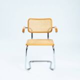 4 fauteuils de salle à manger vintage italiennes Cesca B64 Bauhaus