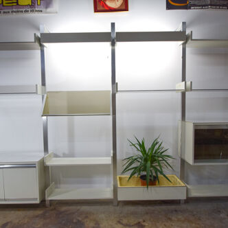 Modular shelf from the 70s, design Michel Ducaroy, ligne roset edition,