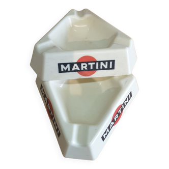 Paire de cendriers Martini