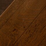 Vintage Oak Nesting Tables (Set of 3) – Rustic Modernist Side Tables, 1970s