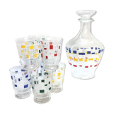 Liquor service 1950 geometric decoration