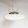 Opal glass Zoxx pendant lamp, 1990s