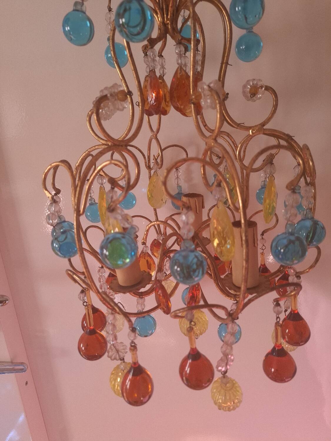Vintage crystal chandelier