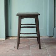 Vintage French stool from the 1940s, wooden stool, extra seat, stool.