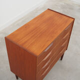 Teak chest of drawers, Danish design, 1970s, made in Denmark