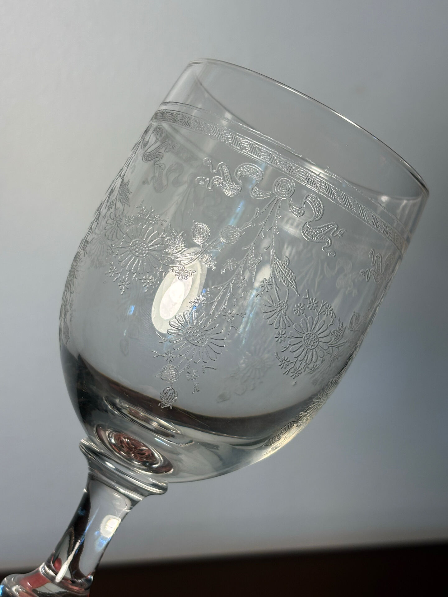 Verre à eau Meisenthal début du 20eme