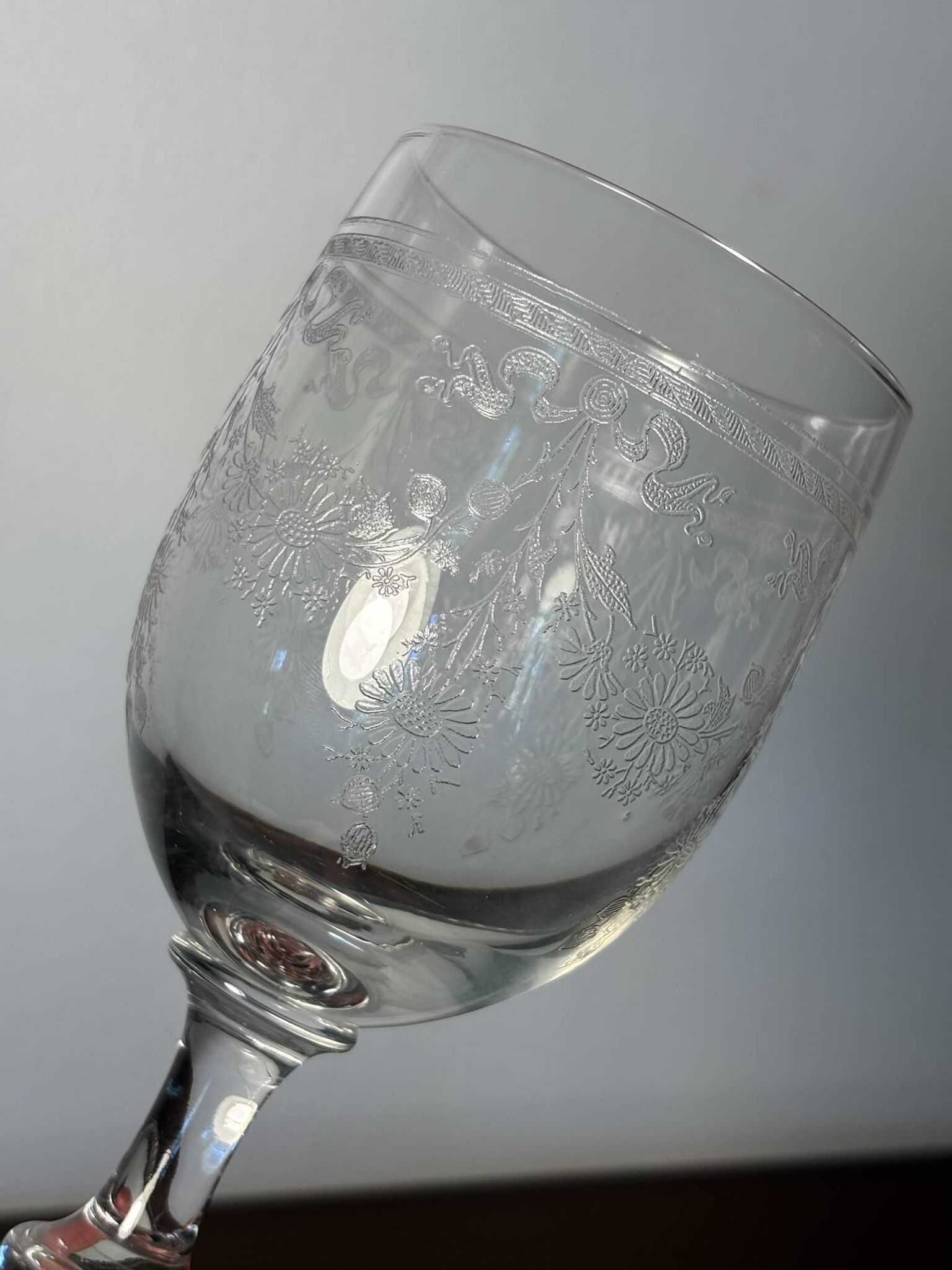 Verre à eau Meisenthal début du 20eme
