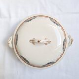 HBCM Pauline model orange and black soup tureen