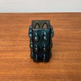 Bubble glass vase from the mid-century Scandinavian space age by Wilhelm Braun-Feldweg for Hirschberg, 1960s.