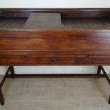 Very rare Napoleon III period system desk in solid oak circa 1850 stamped Stolzenberg