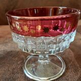 Salad bowl set and its 2 crystal cups