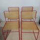 4 Flyline spaghetti chairs by Giandomenico Bennotti 1970