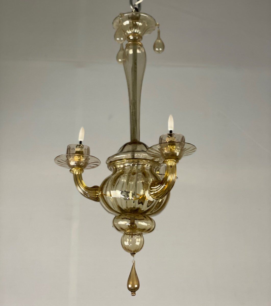 Venetian lantern made of murano glass