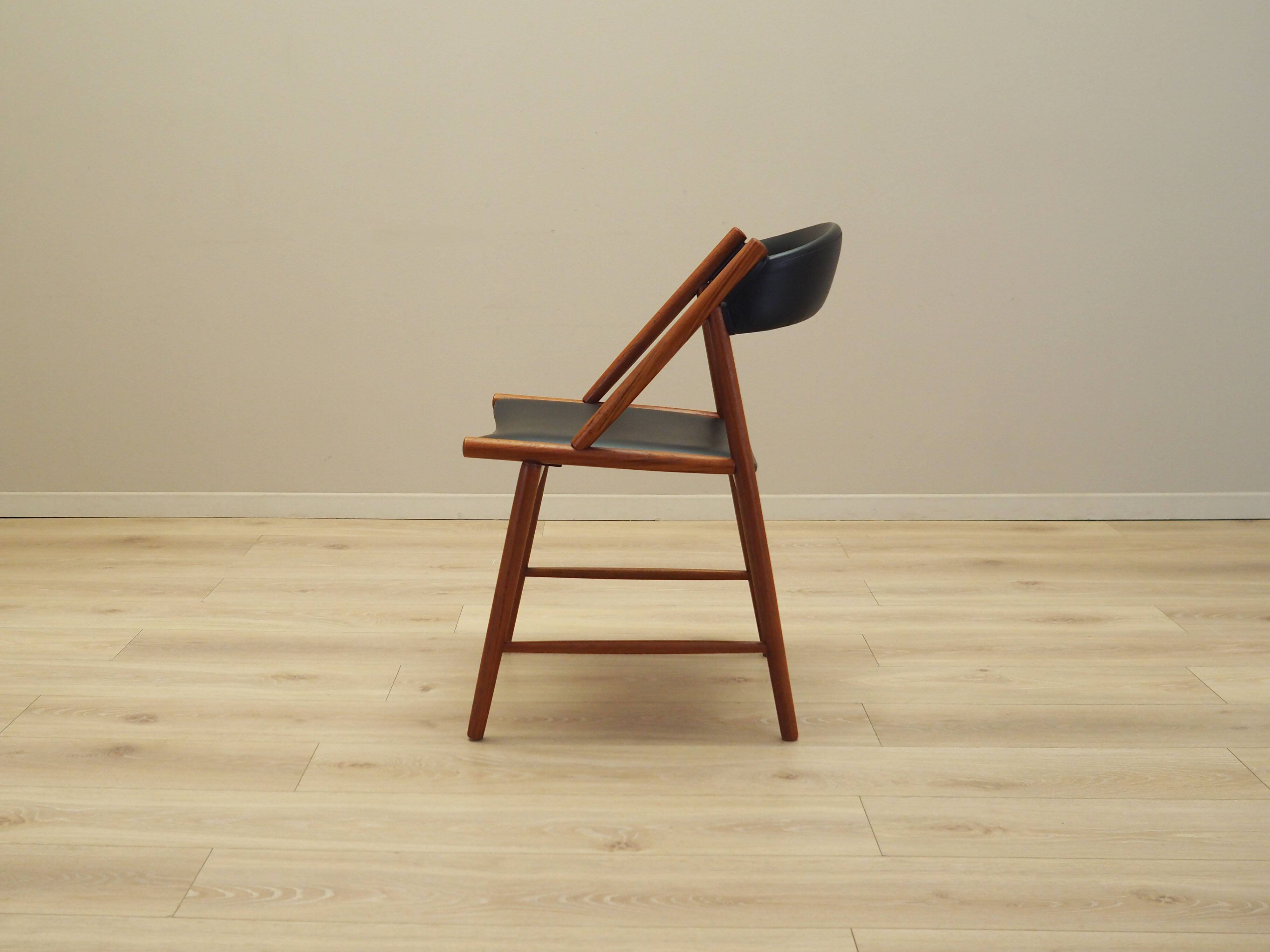 Chaise en teck, design danois, années 1970, production : Danemark