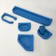 Blue Bathroom Set by Gedy, 1970