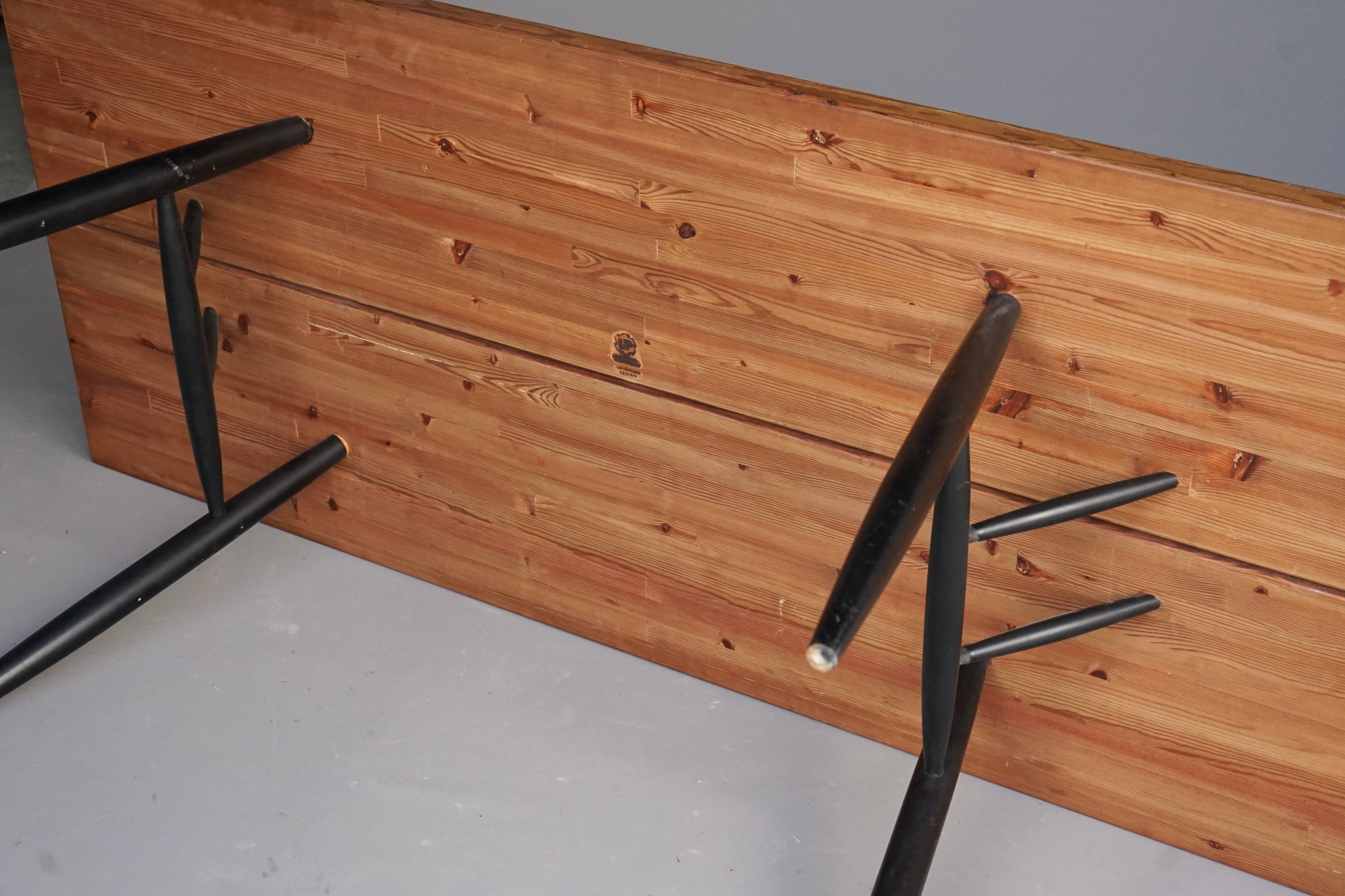 Mid-Century Large Pirkka Dining Table by Ilmari Tapiovaara for Laukaan Puu